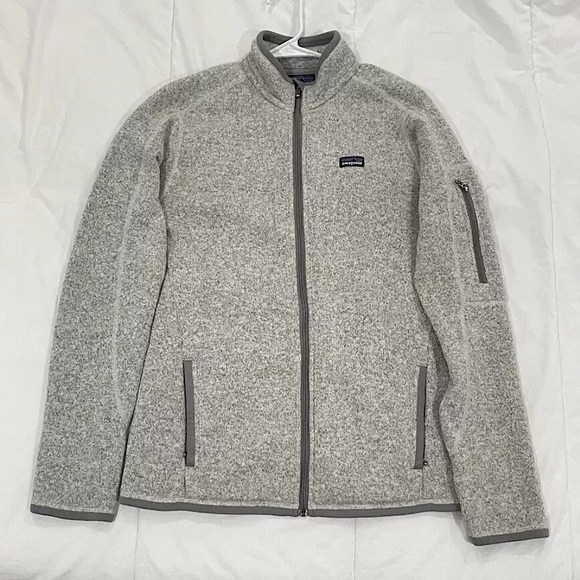 Patagonia Jackets & Blazers - Patagonia Womens Better Sweater Birch White (Gray) M Fleece Jacket Full Zip